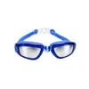 Gafas de natación profesionales de silicona transfronterizas, gafas de natación de competición impermeables con recubrimiento electroplateado antivaho, en stock para adultos de alta definición