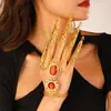 Pulseira sem Dedos Estilo Étnico do Oriente Médio Retrô Transfronteiriça Estilo Árabe Acessórios para Performance de Palco para Mulheres