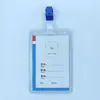 Capa de Borracha Dura de PVC Capa Dura para Cartão Espessada 70C Crachá de Identificação de Trabalho Crachá Crachá de Trabalho Capa Transparente Dura para Cartão Atacado