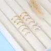 Conjunto de 12 Peças dos Piercings de Sobrancelha de Aço Inoxidável Mais Vendidos da Amazon com Pontas Afiadas, Bolas Redondas e Inlays de Zircônia