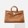Nova Bolsa para o Dia a Dia, Bolsa Grande de Couro, Bolsa de Mão, Tote, Bolsa de Ombro para o Dia a Dia em Couro Genuíno, Bolsa Transversal, Bolsa para Computador