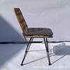 Mesa y silla de ratán nórdicas para alojamiento y desayuno, silla de ratán de hierro para ocio al aire libre, silla de bar, balcón, silla de comedor extraíble de tres piezas