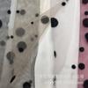 Malla flocada de lunares grandes y pequeños Malla de lunares Ropa de rendimiento Falda de pastel Decoración Manualidades Falda larga Falda de malla