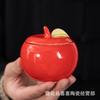 Tazas Creativas de Cerámica Segura para Té de Manzana Frasco Sellado a Prueba de Humedad Frasco de Dulces para Bodas Adornos de Boda