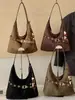 Cross2026 Otoño Nuevo Estilo Coreano Sensación Holgada Bolso de Hombro Único para la Axila Bolso Tote Casual de Gran Capacidad Bolso para Viajes