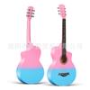 Fábrica de guitarras al por mayor, guitarra acústica de tilo de 38 y 41 pulgadas, guitarra para principiantes, práctica para principiantes, guitarra de madera de piano.