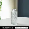 Comércio Exterior Luz de Luxo Retrô Pequeno Vaso Vidro Embossado Mini Transfronteiriço Vaso Estilo Ins Transparente Hidropônico Arranjo de Flores para Sala de Estar