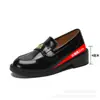 Zapatos Negros de Piel Estilo Nuevo Primavera Temprana 2026 con Aumento Oculto de Altura para Mujer, Mocasines Camelia Estilo Británico sin Cordones de Suela Gruesa