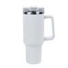 Transferencia de calor 40 oz taza para coche esmerilada con asa taza termo acero inoxidable 304 portátil con pajita taza para cerveza taza para hielo