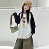 Blusas de Manga Larga Dulces y Lindas para Niñas de Primavera y Otoño, Camisetas de Manga Raglán, Conjuntos Coordinados para Hermanas Infantiles, Camisetas Básicas Súper Lindas, Venta al por Mayor