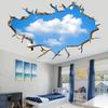 Amazon 3D Autoadhesivo Despegable Pared A Través de la Pared Cielo Azul Nubes Blancas Techo Pegatinas de Pared Mural Arte Calcomanía Decoración