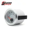 Instrumento Modificado para Coche Blanco y Negro 52mm Luz Azul Sobrealimentado Temperatura del Agua Temperatura del Aceite Presión del Aceite Voltímetro 12V Instrumento Universal