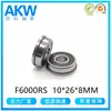 Rodamiento de Bolas de Ranura Profunda F6000Rs 10*26*8mm con Brida y Anillo de Retención
