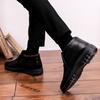 Zapatos de Invierno Cálidos de Cuero y Algodón para Hombre con Forro Polar Grueso Zapatos Casuales para Adultos Mayores Zapatos de Algodón para Hombre Zapatos de Algodón para Hombre para Adultos Mayores Estilo para Hombre