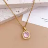 Colar Venda Quente Transfronteiriça Colar Quadrado Simples Acessórios para Mulheres Luxo Leve Design de Nicho Colar de Aço Titânio Não Desbota para Mulheres