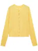 Para Comercio Transfronterizo 2025 Nueva Moda Femenina Estilo Europeo y Americano En Stock Estilo Influencer de Ins Cardigan Francés Calado