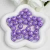 Dingyi 16mm Luna Fría Cuentas Redondas de Colores Cuentas Acrílicas Galvanizadas con Agujero Cuentas Sueltas Accesorios para Cadena de Teléfono Móvil DIY