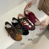 Nuevos Zapatos de Entrenamiento Alemanes Retro de Caña Baja en Bloques de Color para Mujer Otoño 2026, Tenis Casuales Versátiles con Cordones, Zapatos Blancos Cómodos