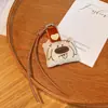 HD927 Estilo Bosque de Tela Cinta de Encaje Colgante Corazón Gato Pequeño Llavero Encanto para Bolsa Correa para Teléfono Venta al por Mayor Transfronteriza