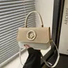 Bolso Elegante Caja Simple Otoño e Invierno Nueva Moda Textura Gran Capacidad Bolso de Hombro Cruzado Cuadrado Pequeño Bolso de Mujer