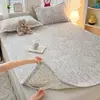 Fresco y simple, adecuado tanto para invierno como para verano, juego de tres piezas de alfombrilla refrigerante de tela gruesa 100% algodón Clase A, colcha acolchada suave para aire acondicionado de verano