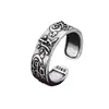 Anillo Zen apertura ajustable personalidad masculina tendencia retro plata tailandesa hacer viejo transfronterizo en stock una generación de pelo