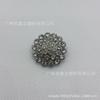 Micro Arc Face Full Diamond Hollow Costurado à Mão Fivela Botão de Metal Malhas Jaqueta Jaqueta de Pele de Cordeiro Camisa Estilo Chanel Botão