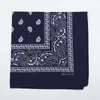 Lenço de Cabeça Exquisito Estilo Street Punk Europeu e Americano Hip-Hop Trendy Masculino e Feminino Street Dance Esportivo 30g Flor de Caju Lenço Quadrado Grande
