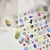 Tomoni Pegatinas de Manicura Finas y Resistentes Populares Lindas Pegatinas de Manicura para Niños Icono de Dibujos Animados Ultra-Finas Sin Rastro Material