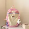 Mochila de Jardín de Infancia Dopamine, Mochila Infantil Ligera Estilo Coreano Color-Block, Bolsa Escolar para Estudiantes Fresca y Moderna para Exteriores