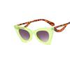 Gafas de sol de ojo de gato triangulares transfronterizas nuevas 2022 Gafas de sol de moda para mujer estilo ins europeo y americano con patilla hueca de ola
