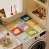 Almohadilla para tapa de lavadora, almohadilla protectora solar, cuero, limpiable con toallita, almohadilla absorbente, cubierta antipolvo para refrigerador, tapete de tela para tapa superior