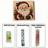Pintura de Diamantes Navideña Kit Acrílico DIY Papá Noel Adorno Colgante Decorativo Navideño Pintura de Perlas Hecha a Mano