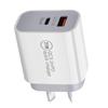 Carregador PD 20W padrão australiano Adaptador PD + QC3.0 30W padrão britânico Carregador de celular PD de porta dupla 25W padrão europeu