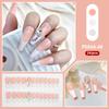 Esmalte de uñas exclusivo transfronterizo Parche de uña postiza de cuadros con pedrería Día de San Valentín ventas directas de fábrica de esmalte de uñas