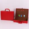 Caja de Entrega a Domicilio en Stock, Personalizable con Logo, Caja de Cuero, Empaque de PU, Caja de Herramientas de Entrega a Domicilio, Caja de Entrega de Llaves, Caja de Entrega a Domicilio de Alta Gama