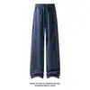 Estilo Nuevo Otoño 2026 Pantalones Deportivos Blancos de Algodón Rectos Inclinados M-5XL HK26595-Especial P33