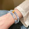 Pulsera Original Nueva de Piedra Natural Estilo Chino Pulsera Fresca de Cuentas Super Hada con Moda Elegante y Dulce Edición Estudiante