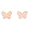 10*14mm Contas de vidro em formato de borboleta transparentes com furo passante pingente de borboleta para pulseira DIY feita à mão acessórios atacado