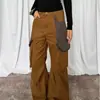 Otoño 2026 Retro Americano Deconstruido Nicho Diseño Ropa de Trabajo Pantalones de Moda Sueltos Pierna Ancha Casuales para Hombres y Mujeres