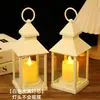 Lanterna Estilo Retrô Transfronteiriça Lâmpada Eletrônica LED Vela Candelabro Lanterna Vento Grande Lanterna Pequena Decoração de Natal Halloween Feriado