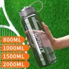 Taza de agua grande de gran capacidad para hombres, taza espacial, botella de agua de plástico para exteriores de verano, resistente a altas temperaturas, anticaídas, taza de té portátil
