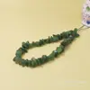 Lanyard para teléfono móvil de cristal natural, cordón corto de muñeca de grava de cristal, colgante, cadena anti-pérdida para teléfono móvil, llave