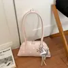 Bolsa de bolos dulce estilo coreano 2026 nuevo bolso de mano de lunares para mujer, bolso cruzado pequeño, simple y elegante