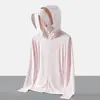 Ropa de protección solar de seda helada upf50 para hombre, abrigo fino de verano transpirable para exteriores, ropa de pesca con protección ultravioleta para mujer
