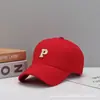 Nueva gorra de béisbol de algodón estilo coreano etiqueta adhesiva R color liso protección solar con visera marca de moda para hombre sombrero de sol casual para mujer
