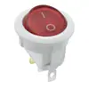 Interruptor Basculante de Encendido Kcd1 Redondo Arriba Abajo con Luz de 3 Pines y 2 Velocidades Certificación de Seguridad CQC Apertura 20mm