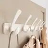 Gancho Sin Taladro Montado en Pared para Baño, Cocina, Dormitorio, Pared o Puerta, Gancho Perchero de Fuerte Capacidad de Carga