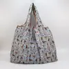Bolsa de Compras Plegable Verde Japonesa y Coreana Ligera Impermeable Gran Capacidad Bolsa de Almacenamiento para Supermercado Bolsa de Compras Portátil Bolsa Tote Engrosada