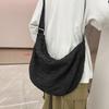 Mochila Grande Sencilla Plegada Estilo Coreano Color Sólido Motocicleta 2024 Nueva Mochila Deportiva Cruzada al Hombro para Pareja Estilo Hip-hop
